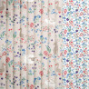 Printed Quilted Cotton BERRIES / CELINE Gray / White
